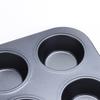Molde para tarta de huevo de 12 tazas continuas antiadherente con revestimiento de teflón, molde redondo para tarta de huevo, molde de fondo plano, molde para tarta de huevo