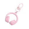 Queda Acrílica Apaixonada por Música Fones de Ouvido Corrente para Celular Chaveiro Versátil Legal Pingente para Mochila de Estudante Chaveiro Venda por Atacado