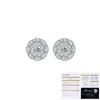 Pendientes Redondos de Plata de Ley 925 con Moissanita Tonglin, Los Más Vendidos Transfronterizos, Pendientes de Plata de Ley S925 para Mujer, Diseño Moderno y Lujoso