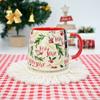 Copo de Água de Cerâmica Fofo Personalizado Presente de Aniversário para Meninas Melhor Amiga Caneca com Tampa Colher Copo de Cerâmica Lembrancinha