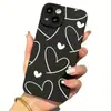 Funda para iPhone 17 con Corazón de Línea Artística de Aliexpress Producción con Pintura UV y Venta al por Mayor Cubierta Protectora para Apple 18 Pro Max