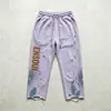Jeans de Pierna Ancha con Salpicaduras Pintados a Medida para Hombre Jeans de Pierna Ancha con Múltiples Bolsillos Estilo Graffiti para Hombre Jeans para Hombre de Marca Trendy Americana