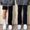 Jeans Rectos Negros Talla Grande para Mujer Nueva Colección Primavera y Verano Chica Gordita Sueltos Adelgazantes Figura de Pera Pantalones de Pierna Estrecha y Ancha