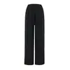 Calça Casual Fluida da Moda para Mulheres Outono Inicial Nova Moda Versátil Calça Longa de Corte Reto Cor Sólida Esportiva Solta Calça de Pernas Largas