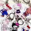 Chaveiro da Hello Kitty de Pernas Longas, Pingente Divertido de Gatinha, Lindo Enfeite de Mochila da Hello Kitty, Chave Decorativa de Acrílico Pendurável