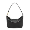 Bolsas Tejidas Artesanales de Nicho, Bolsos de Hombro Debajo del Brazo, Bolsos Cruzados para Mujer, Estilo Vintage de Vacaciones, Bolsos Tipo Almohada de Segunda Mano, Bolsos de Piel Suave para Mujer