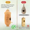 En Stock Casa de Pájaros de Madera Decoración Exterior Comedero para Colibríes Estilo Colgante Nido de Pájaros Pastoral Casa de Madera Casa de Pájaros DIY Adorno Colgante