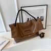 Bolso de mujer de gran capacidad, nuevo bolso informal de piel suave combinable, tipo bandolera, para estudiantes, 2023