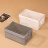 Caja de Tela Oxford con Ventana Visible Caja de Almacenamiento para Clasificación de Ropa y Pantalones con Tapa Transparente Cesta de Almacenamiento Artefacto de Almacenamiento