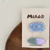 Par de Pasadores Geométricos con Lentejuelas de Gradiente Básicas para Niños Pinza para el Cabello Lateral de Bebé Pinza para el Flequillo