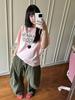 Camiseta de Manga Corta con Estampado de Patrón Neutro Hecha en Europa Ropa Top para Niñas Camiseta de Algodón de Manga Corta para Mujer Ropa de Verano para Parejas
