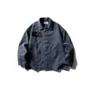 Roupas Vintage 2025 Outono Novo Retrô Americano Lavado Jaqueta de Trabalho Street Gola Reversível Casaco Casual