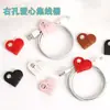 Amor PU cuero enrollador broche a presión cable colección cable de datos organizador auriculares con cable centro corbata agujero derecho