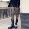 Medias de seda finas negras populares de TikTok JK Summer Internet, medias de seda sexys con estampado de ondas de amor y lunares para mujer