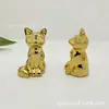 Figurillas de Perro de Metal Electroplateado 3D Personalizadas de los Doce Signos del Zodíaco, Decoraciones para Sala de Estar