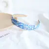 Diadema de tela a cuadros de moda simple europea y americana, accesorio para la cabeza, pinza para el pelo elegante para mujer, todo a juego, pinza facial de ala ancha