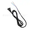 Cable de alimentación con cola de cable desnudo de estándar europeo personalizado por el fabricante Línea de conexión de cabeza única con enchufe europeo de dos clavijas Cable con enchufe de núcleo de cobre de estándar europeo Venta al por mayor