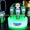 Soporte de vino luminoso para bar KTV Qingdao soporte de cerveza y vino base LED para vino tinto soporte de exhibición de vino extranjero soporte de vino Qingdao