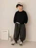 Colección Otoño 2026: Camiseta de Manga Larga de Color Sólido para Niños, Pantalones Casuales, Camiseta Básica Versátil, Top de Moda