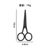 Venta Directa de Fábrica Tijeras para Barba de Acero Inoxidable 3.0 Gruesas Punta Redonda Punta Afilada Tijeras para Barba y Vello Nasal de Hombre Tijeras Pequeñas para el Hogar
