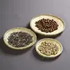 Pá de Bambu Trançado Feita à Mão Bandeja de Secagem Estilo Fazenda Cesta para Chá de Frutas Armazenamento de Cozinha Cesta para Pão Cozido Redonda
