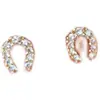 Mini Pendientes Lindos de Herradura 2026 Nuevo Diseño de Tendencia Nicho Pendientes de Lujo Ligero para Mujeres Pendientes Estilo Coreano