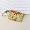 Chaveiro de Prêmio em Acrílico com Alto Valor Estético, Texto Criativo e Divertido, Pingente de Mochila Dupla Face, Presente de Recompensa para Estudantes
