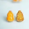 Jade Azul Natural Jade Hetian Contas Espaçadoras de Cabacinha Contas Soltas Acessórios para Pulseira Feminina Pingente DIY Charme