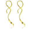 Bufanda creativa para mujer aretes dorados sencillos estilizados joyería al por mayor nicho alta calidad como regalo diy