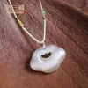 Popular Collar con Colgante de Piedra Ojo de Gato Cierre de Nube Colgante de Collar Ojo de Gato Rosa Forma de Gota de Agua Calabaza Colgante de Collar Transmisión en Vivo Venta Directa de Fábrica