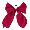 Estilo lns Tela Dulce Color Sólido Diadema con Banda Elástica Simple Elegante Cola de Caballo Cuerda para el Cabello Lazo de Cinta Japonés Anillo para el Cabello
