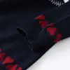 Cardigan de Tricô Feminino 2026 Novo Outono e Inverno, Gola Meia-Alta, Manga Longa, Jacquard Fair Isle, Lã, Elegante e Moderno