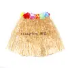 Falda de hierba hawaiana de explosiones de Amazon, falda de hierba de desfile de moda, falda de hierba de 30-80 cm en stock, envío de segundos.