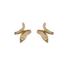 Pendientes de serpiente con microincrustaciones de circonita, diseño de moda de nicho, con personalidad única, aguja de plata S925, exquisita y versátil joyería para las orejas.
