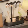 Adorno de entrada para guardar llaves, estante para colocar en el zapatero de la entrada, perchero colgante para sala de estar, caja de bandeja de lujo para escritorio
