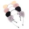 Diadema para Lavado Facial de Gato con Orejas de Gato Hembra, Adorable Pinza para el Cabello de Felpa, Popular en Internet 2023 Nuevo Tocado Alto para la Parte Superior de la Cabeza