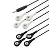 Cable Digital de Conexión para Fisioterapia con Conector de Audio Macho de Dos Polos de 2.5 mm a Hebilla Hembra de Electrodo de 3.5 mm Uno a Ocho Sr