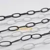 Corrente de suspensão em forma de ovo corrente de ferro fivela de conexão fivela móvel decorativa de suporte de carga corrente de ferro para casamento acessórios de lâmpada de iluminação preto e branco