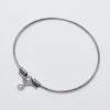 Aretes de aro colgantes exclusivos de acero inoxidable para cruzar fronteras, hebilla para accesorios de aretes DIY