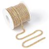 2MM-6mmAB cor criptografia pérola garra cadeia tira strass ouro e prata inferior garra broca cadeia telefone móvel vara broca cadeia diy atacado