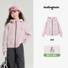 Chaqueta Casual con Bloques de Color de Pony para Niños Pudding Haru 2026 Primavera Nueva Sudadera con Capucha de Punto de Algodón de Xinjiang