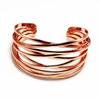 Pulsera Metálica de Cruz Europea y Americana de Apertura Multicapa Personalidad Exagerada Pulsera de Alta Gama Moda Lujo Ligero Pulsera Elegante
