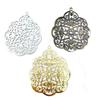 Accesorios de joyería DIY material de joyería 48 * 57 mm borde ondulado hueco pieza colgante grande corona de fénix y material decorativo Xiaxiao