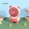 Nuevo ventilador de mano de dibujos animados portátil para exteriores con carga ventilador pequeño para estudiantes niños ventilador eléctrico venta al por mayor de fábrica