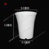 Vaso Wanxiang Engrossado Cintura Alta Redondo Preto Branco Varanda Proteção Solar Vaso para Suculentas Vaso de Flores Resina Respirável Não Deforma Facilmente