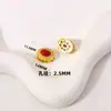 Cuentas Espaciadoras Estilo Antiguo Chapadas en Oro con Incrustaciones de Piedra Roja del Sur Imitación para Pulseras de Abalorios Hechas a Mano para DIY, Cuentas con Agujero Pasante, Accesorios del Año del Caballo