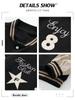 Chaqueta de uniforme de béisbol para hombre, otoño 2023, nueva marca de moda, cuello alto, suelta, informal, deportiva, bordada, chaqueta superior