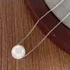 Colar de Pérolas Imitação e Contas Estilo Light Luxury Coreano e Japonês Corrente Ultra-Fina de Mosquitinho Corrente Minimalista para Clavícula Versátil para Mulheres
