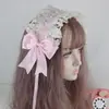 Nueva Estilo Japonés Dulce Lolita Diadema Blanca Cruda Tocados de Encaje Lolita Diadema Versátil Accesorios para el Cabello