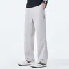 Pantalones de Explorador para Hombre Primavera y Verano Nuevo Estilo Lyocell Pantalones Casuales Sueltos Deportivos para Hombre Caída Recta Pierna Ancha Pantalones Largos